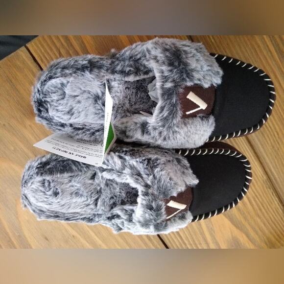 [H159] VONMAY Comfy Fuzzy House Memory Slipper Foam Slip - Warm Moccasin Style - Picture 8 of 12